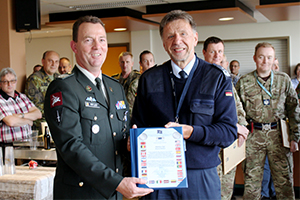 OR-9 Patrick Potloot receives NATO Medal